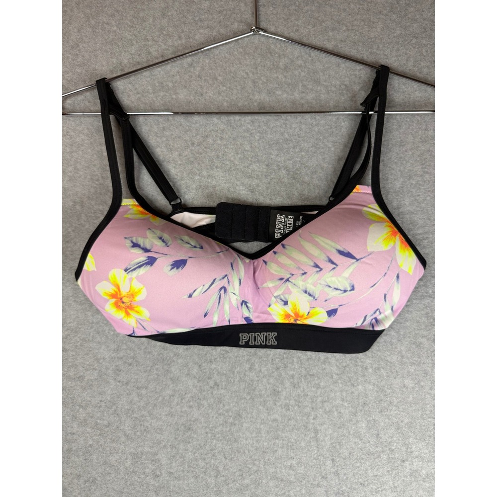 Victoria Secret PINK Ultimate Push Up Sports Bra Tropical Floral Pink Small S
